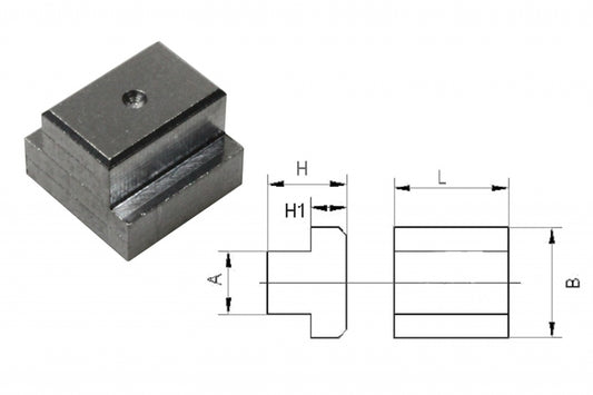 Aluminiowa nakrętka z rowkiem teowym dla rowków 10 mm